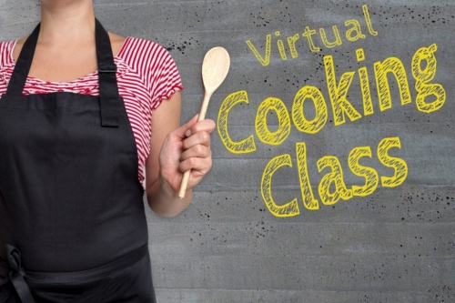 Preparing for our first virtual cooking class 